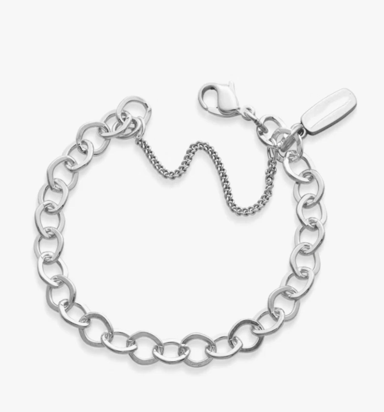 Forged link bracelet