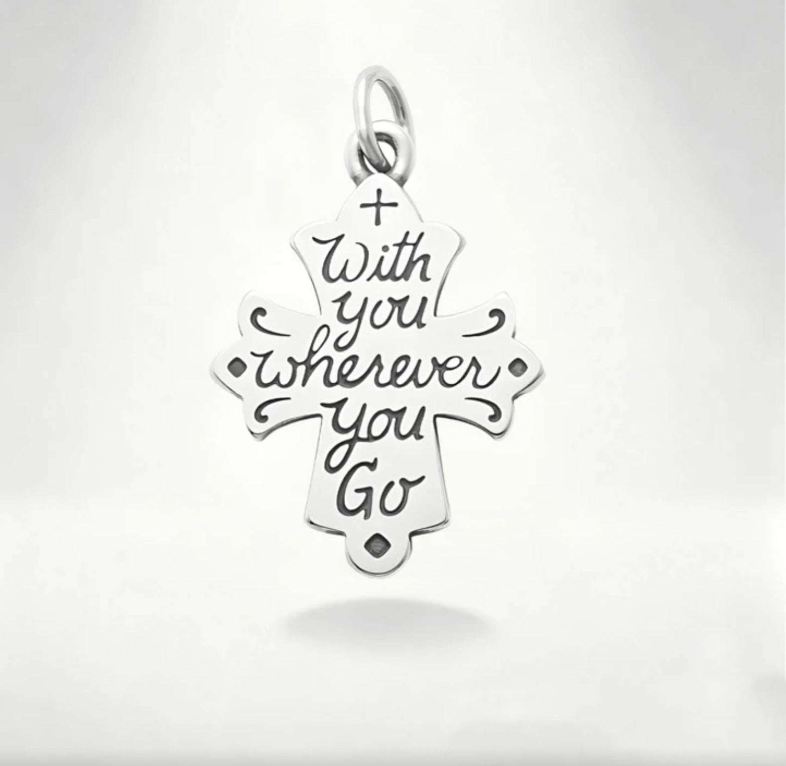 "With You Wherever You Go” charm